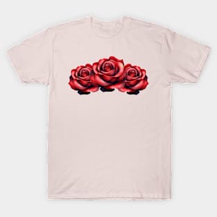 Scarlet Rose Trio T-Shirt